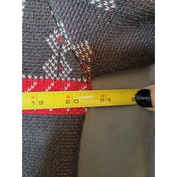 Billabong Designer's Closet Boho Cardigan Wrap Southwestern Print Fringe Size S - Picture 12 of 14